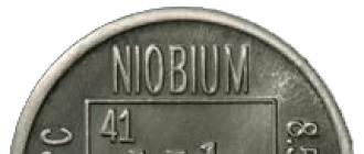 Химические свойства ниобия